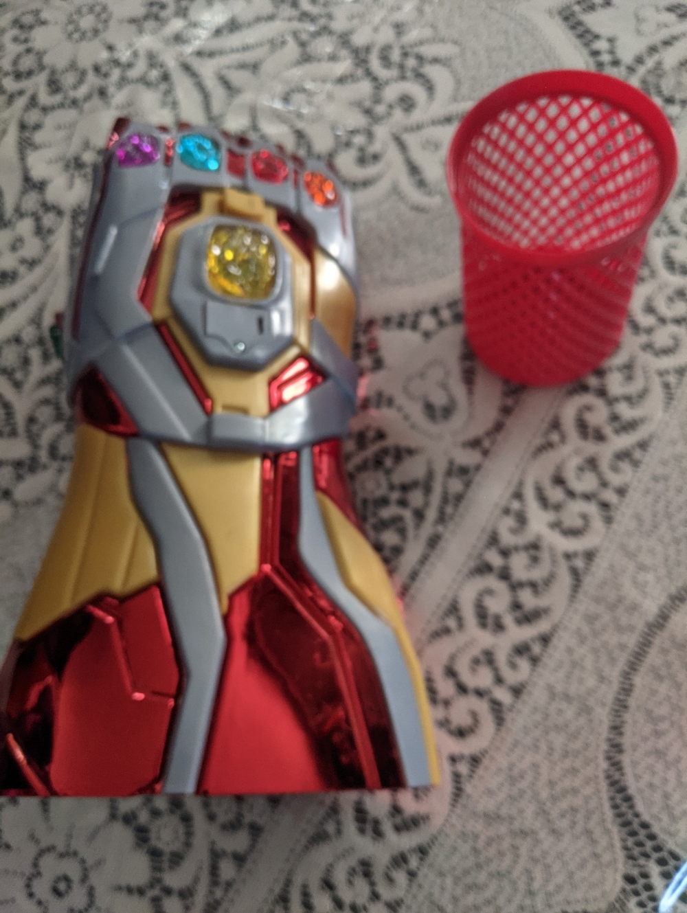 Disney Parks Marvel Avengers Iron Man Infinity Light Up Drink Holder Cosplay